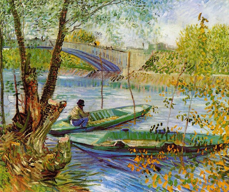 Vincent van Gogh Fishing in the Spring